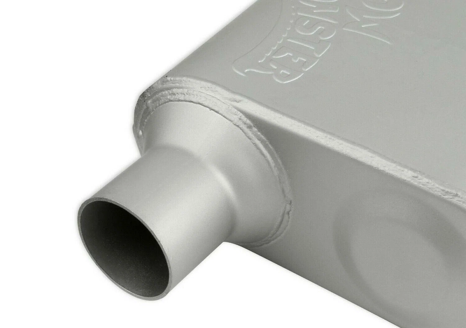 Flowmonster 2-Chamber Muffler 42443-FM 2.25 Offset Inlet_2.25 Offset Outlet